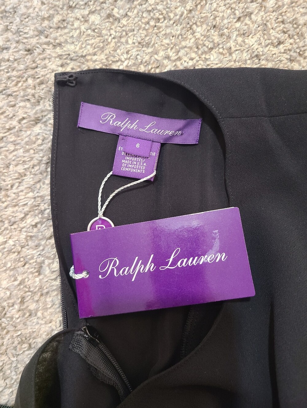 Ralph Lauren Purple Label Black Long-Sleeve Sheath Dress - Picture 5 of 8